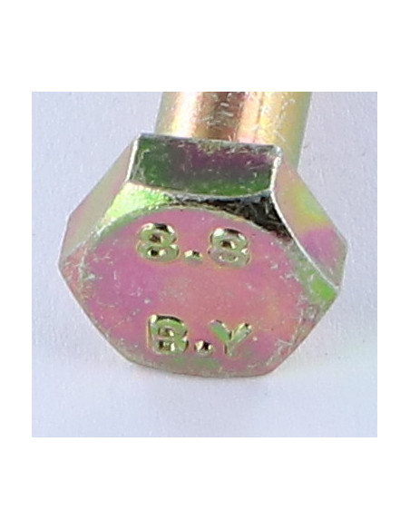 Corpo de parafuso cabeça hexagonal M8X45 Classe 8.8 Dicromato