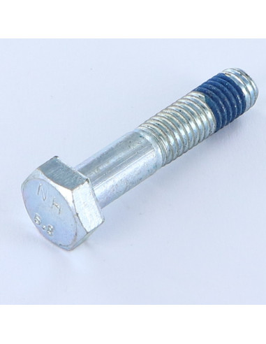 Corpo de parafuso cabeça hexagonal M8X40 Classe 6.8 Aço zinco branco Freio roscado