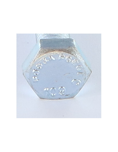 Parafuso de metais cabeça hexagonal M12X100 classe 10.9 Aço zinco branco