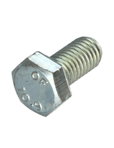 Parafuso de metais cabeça hexagonal M8X25 classe 10.9 Aço zinco branco
