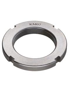 Porca com fenda KM Aço zinco branco M55 passo de rosca de 200 2
