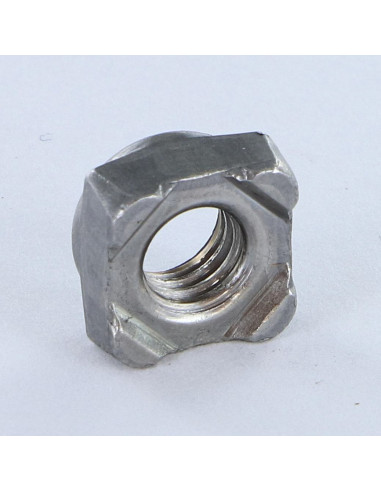 Porca Quadrada de soldar M5 9X9X4,2 Aço bruto - Parafuso Express