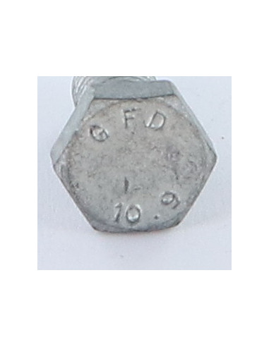 Parafuso de metais cabeça hexagonal M14X40 classe 10.9 Aço bruto GEOMÉTRICO 500A