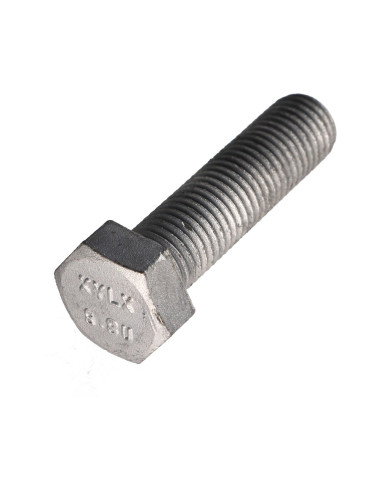 Parafuso de metais cabeça hexagonal M16X60 Classe 8.8 forte resistência à corrosão Aço galvanizado a quente