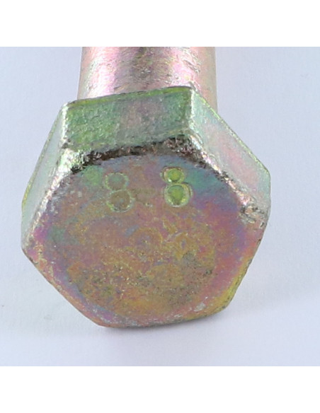Corpo de parafuso cabeça hexagonal M18X150 roscado sobre 30 Classe 8.8 Dicromato