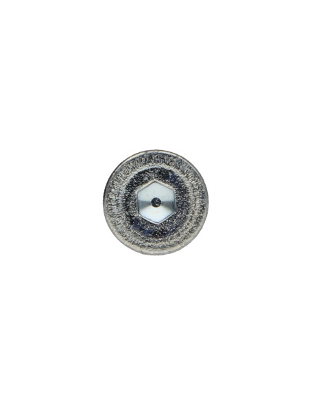 Parafuso de metais cabeça fresada hexagonal oca FHC chave de 2 M3X12 rosca parcial classe 10.9 Aço zinco branco