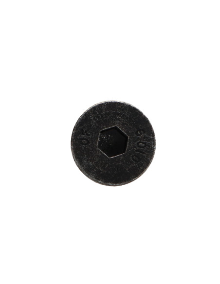 Parafuso de metais cabeça fresada hexagonal oca FHC chave de 4 M6X30 rosca total classe 10.9 Aço zinco preto