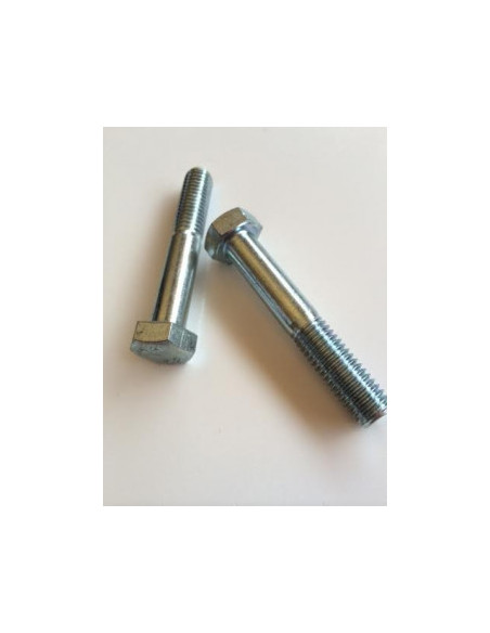 Corpo de parafuso cabeça hexagonal M10X40 classe 10.9 passo de rosca fino passo de rosca de 100 Aço zinco branco
