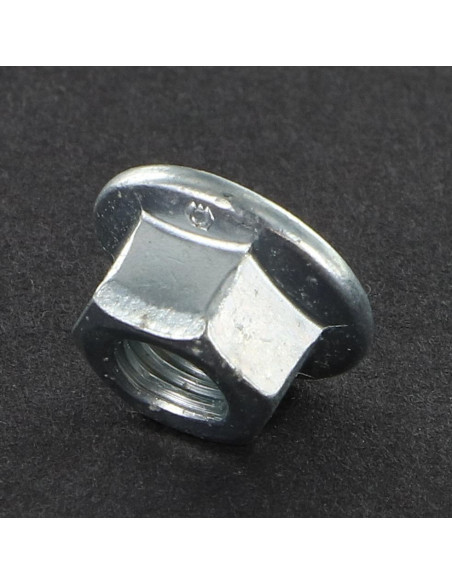 Porca de fecho totalmente metálica con colar BILOK M6 Aço zinco branco