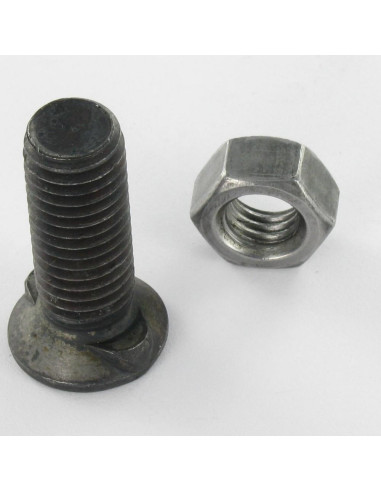 Parafuso arado cabeça fresada M14X30 2 esporas Classe 8.8 Aço bruto
