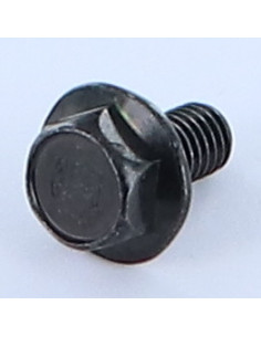 Parafuso de metais cabeça hexagonal M6X12 flange lisa BP Aço zinco preto