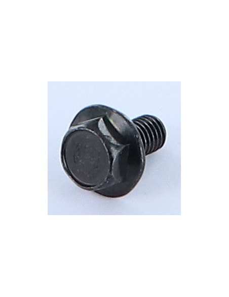 Parafuso de metais cabeça hexagonal M6X12 flange lisa PA Aço zinco preto