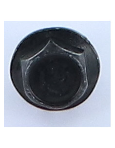 Parafuso de metais cabeça hexagonal M6X12 flange lisa BP Aço zinco preto 2