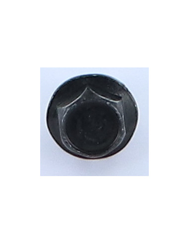 Parafuso de metais cabeça hexagonal M6X12 flange lisa PA Aço zinco preto