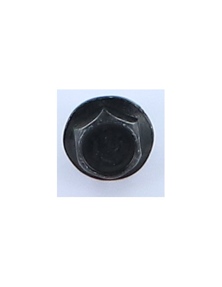 Parafuso de metais cabeça hexagonal M6X12 flange lisa PA Aço zinco preto
