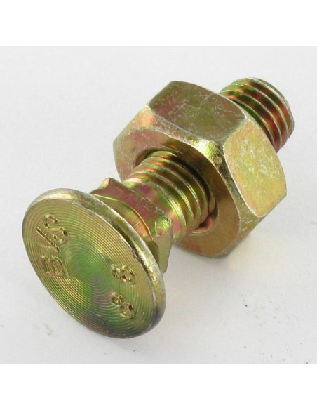 Parafuso arado GOLA QUADRADA DE CABEÇA DE EMBEBER 3/8X30 UNF Classe 8.8 Dicromato
