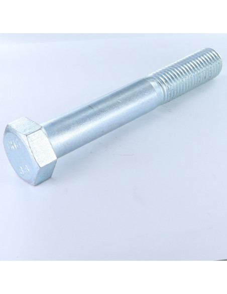 Corpo de parafuso cabeça hexagonal M24X200 Classe 8.8 Aço zinco branco