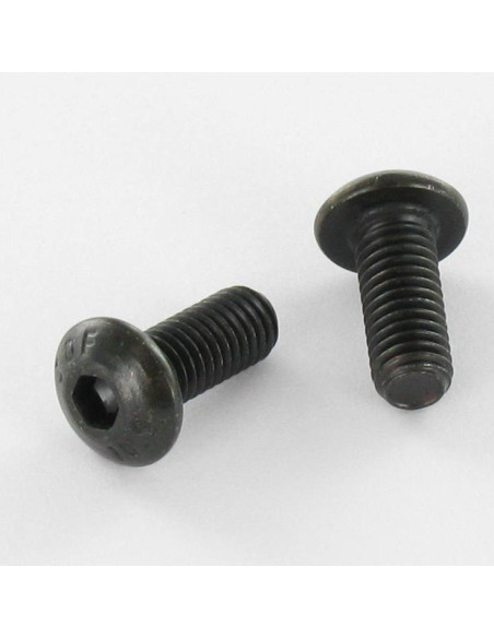 Parafuso de metais Parafuso de Cabeça Oca Sextavada M3X8 rosca total classe 10.9 chave de 2 Aço zinco preto