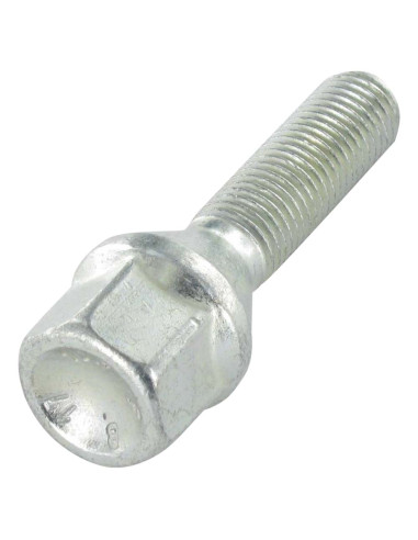 Parafuso RODA M12X25 passo de rosca de 150 S/PL19 classe 10.9 Aço zinco branco