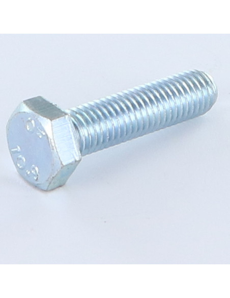 Parafuso de metais cabeça hexagonal M10X25 classe 10.9 Aço zinco branco