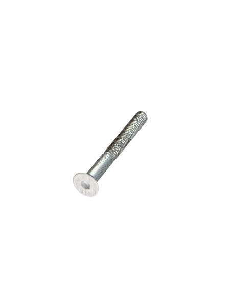 Parafuso de metais cabeça fresada hexagonal oca FHC chave de 2.5 M4X35 rosca parcial classe 10.9 Aço zinco branco