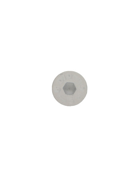Parafuso de metais cabeça fresada hexagonal oca FHC chave de 2.5 M4X35 rosca parcial classe 10.9 Aço zinco branco