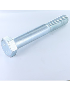 Corpo de parafuso cabeça hexagonal M24X130 Classe 8.8 Aço zinco branco