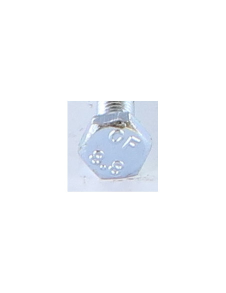 Parafuso de metais cabeça hexagonal M10X65 Classe 8.8 Aço zinco branco