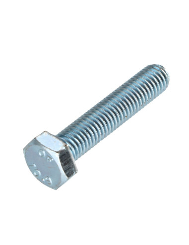 Parafuso de metais cabeça hexagonal M8X60 classe 10.9 Aço zinco branco