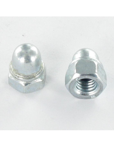 Porca cega freio M12 Aço zinco branco - Parafuso Express