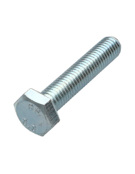 Parafuso de metais cabeça hexagonal M10X45 Classe 8.8 Aço zinco branco