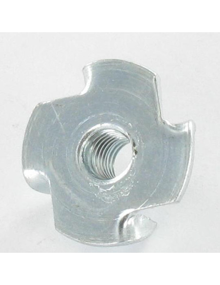 Porca garra M5 alto 12 Aço zinco branco - Parafuso Express