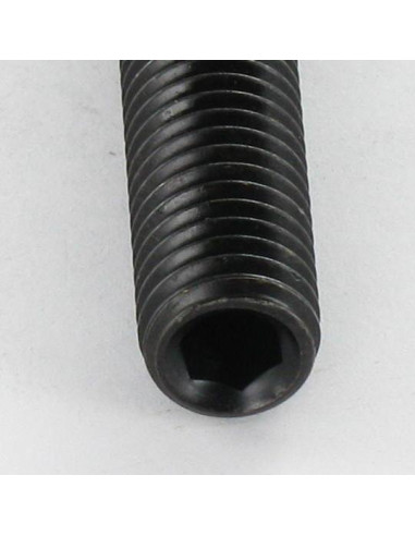 Parafuso de metais sem cabeça sextavado oco chave de 5 M10X40 perno plano Aço bruto