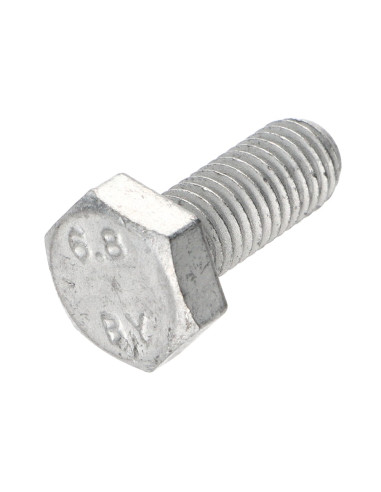 Parafuso de metais cabeça hexagonal M10X25 Classe 6.8 Aço bruto GEOMÉTRICO 500B