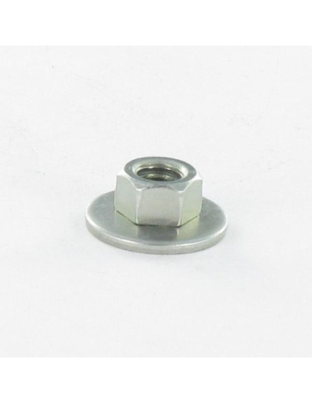 Porca Twolok cl(com arruela cónica) M5 Rondela M5X15X6,65 Aço zinco branco