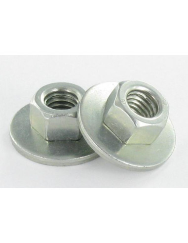 Porca Twolok cl(com arruela cónica) M5 Rondela M5X15X6,65 Aço zinco branco