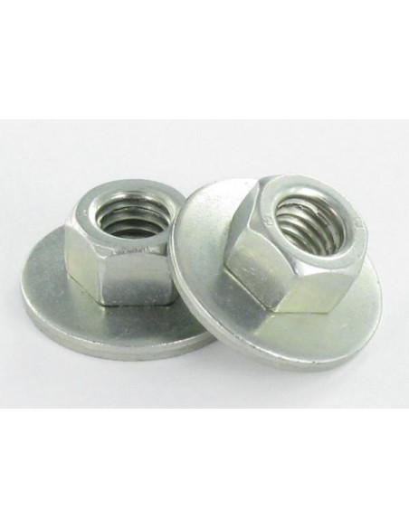 Porca Twolok cl(com arruela cónica) M5 Rondela M5X15X6,65 Aço zinco branco