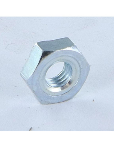 Porca sextavada de soldar M5 Aço zinco branco - Parafuso Express