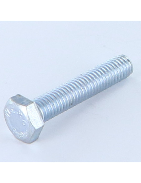 Parafuso de metais cabeça hexagonal M5X25 Classe 8.8 Aço zinco branco