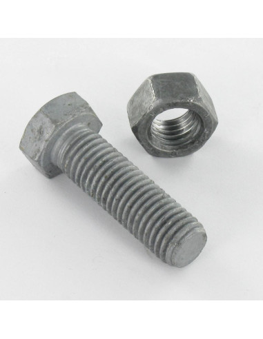 Parafuso (vendido com porca) cabeça hexagonal M24X80 Classe 8.8 forte resistência à corrosão Aço galvanizado a