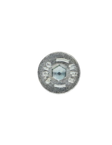 Parafuso de metais cabeça fresada hexagonal oca FHC chave de 5 M8X30 rosca total classe 10.9 Aço zinco branco