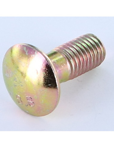 Parafuso cabeça redonda gola quadrada M12X50 gola baixa Classe 8.8 Aço zinco branco 200 Horas de nevoeiro salino sem