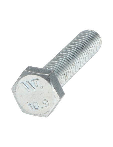 Parafuso de metais cabeça hexagonal M6X40 classe 10.9 Aço zinco branco