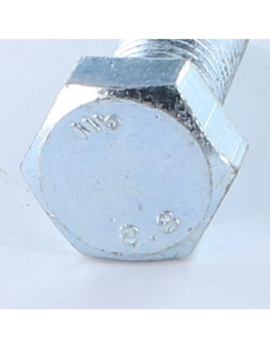 Corpo de parafuso cabeça hexagonal M16X50 Classe 8.8 Aço zinco branco