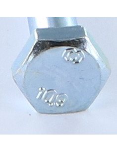 Corpo de parafuso cabeça hexagonal M14X100 classe 10.9 Aço zinco branco 2