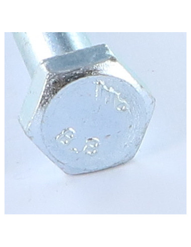 Corpo de parafuso cabeça hexagonal M8X40 Classe 8.8 Aço zinco branco