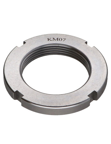 Porca com fenda KM Aço zinco branco M40 passo de rosca de 150