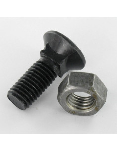 Parafuso arado GOLA QUADRADA DE CABEÇA DE EMBEBER M14X35 Classe 8.8 Aço bruto 2