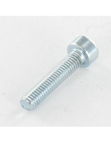 Parafuso de metais Parafuso cabeça oca sextavada M8X10 rosca total Classe 8.8 chave de 6 Aço zinco branco