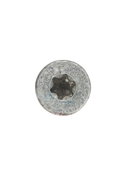 Parafuso de madeira aglomerado VBA3 cabeça fresada dentado 8X80 roscado sobre 64 TORX T40 Aço zinco branco
